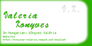 valeria konyves business card